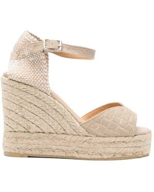 Castañer Espadrilles Mit Schnalle - Natur
