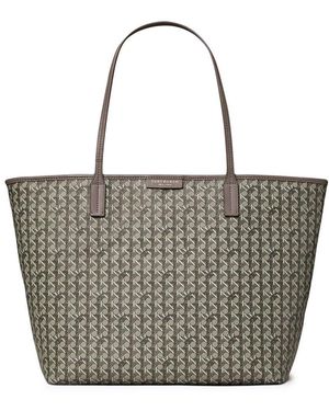 Tory Burch Ooit Klaar Voor Donkergrijze Draagtas - Wit
