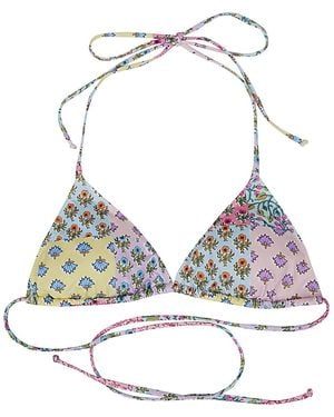 MC2 Saint Barth Triangle Bikini Top - Multicolor