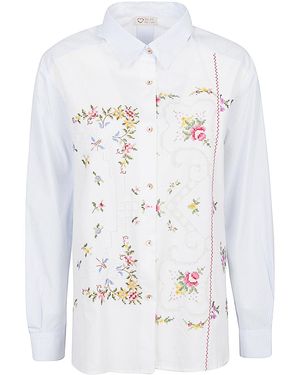 Relax Re-Luxe Rilassati Re Lux Cotton Boyfriend Shirt - Bianco