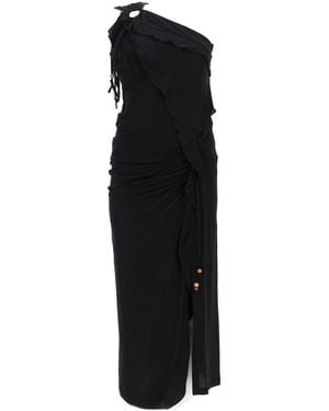 Isabel Marant One Shoulder Maxi Dress - Black