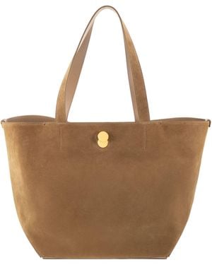 Fabiana Filippi Medium Eclipse Suede Tote Bag - Brown