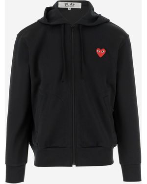 Comme des Garçons Comme Des Garcons Nylon Hoodie With Logo - Black