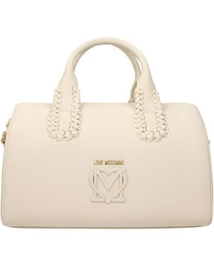 Love Moschino Handbags Polyurethane/Ivory - Natural