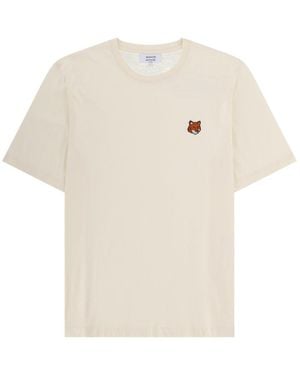 Maison Kitsuné T Shirt "Fox Head" - White