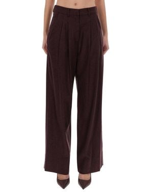 PT Torino Bordeaux Virgin Wool Pants - Multicolor