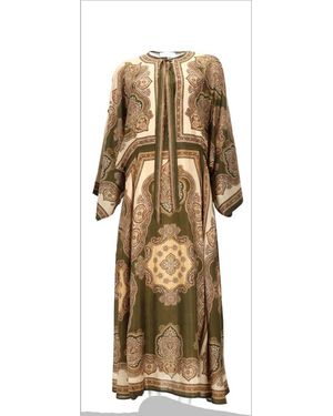 Zimmermann Dress Mahon Midi Tunic Silk - Natural