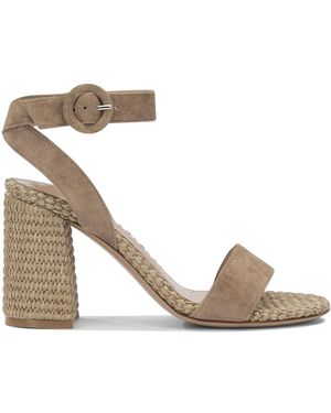 Gianvito Rossi "Luana 85Mm" Heeled Sandals - Metallic