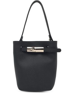 Longchamp Schwarze Lear-Tasche "Le Smart Flow" von