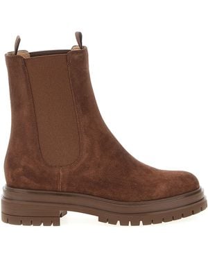 Gianvito Rossi 'chester' Enkellaarzen - Bruin