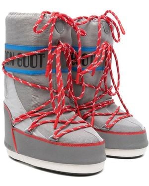 Moon Boot "Icon Space Racing" Boots - Red