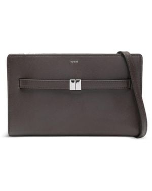 TOTEME Lederen Mini-crossbodytas - Grijs