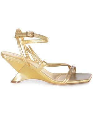 Vic Matié Vic Matiè Sandals Made Of Leather - Metallic