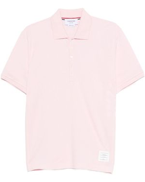 Thom Browne 4-Bar Pique Poloshirt - Roze