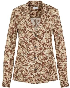 Dries Van Noten Colla Shirt - Natural