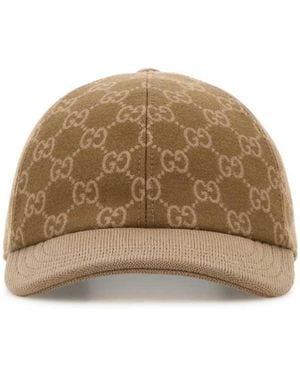 Gucci Gg Logo Baseball Hat - Natural