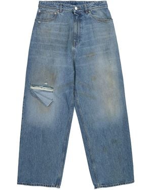 Vetements Vetementos Jeans holgados angustiados - Azul