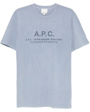 A.P.C. Manches Courtes - Blau