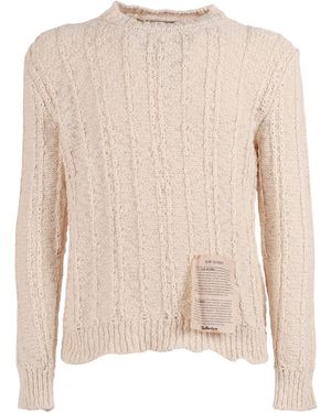 Ballantyne Pullover mit R-Ausschnitt - Natur