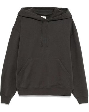 Saint Laurent Con Cappuccio Grigio Scuro Di Con Logo
