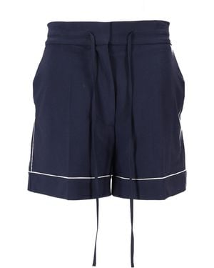 P.A.R.O.S.H. Shorts Met Trekkoord - Blauw