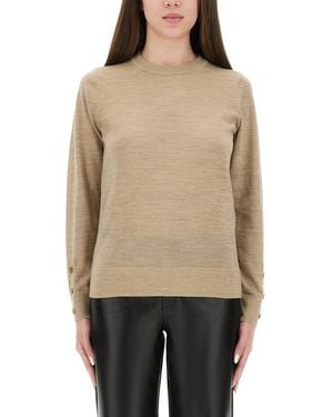 MICHAEL Michael Kors Michael Door Michael Kors Merino Wool Sweater - Naturel