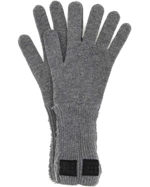 MM6 by Maison Margiela Wool Blend Gloves - Grey