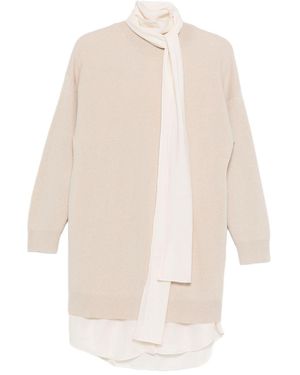Brunello Cucinelli Cashmere Short Dress - White