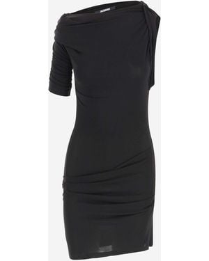 Jacquemus Drapeado Dress - Black