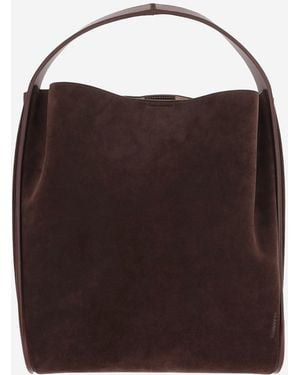 Jil Sander Wildleder-Umhängetasche - Braun