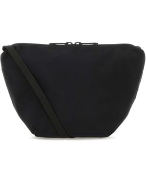 Herve Chapelier Canvas Crossbody Bag - Black