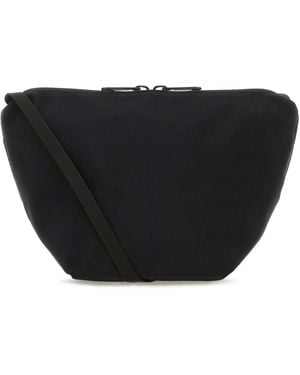 Herve Chapelier Canvas Crossbody Bag - Black
