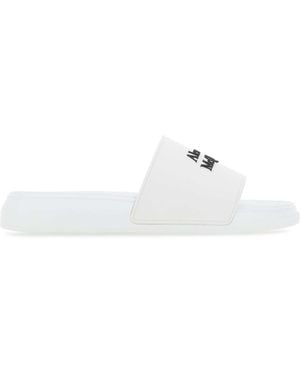 McQueen Rubber Slippers in White for Men | Lyst Canada