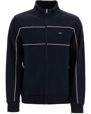 Eden Park Cotton Track Sweatshirt With - Blue