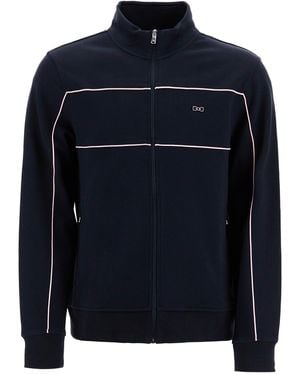 Eden Park Cotton Track Sweatshirt Met - Blauw