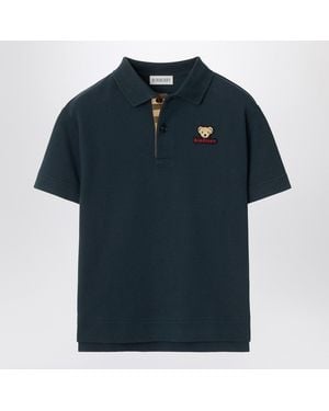 Burberry Cotton Polo Shirt - Blue