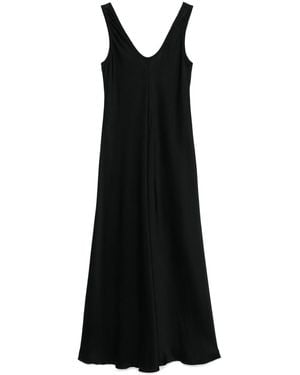 Forte Forte Satin Long Dress - Black