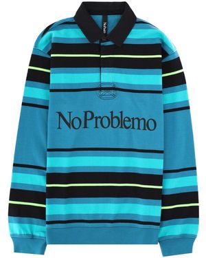No Problemo Polo Con Logo - Blue