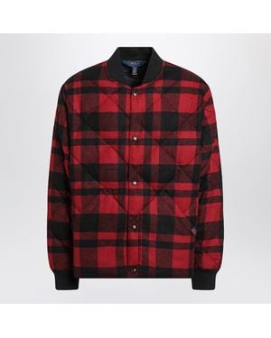 Polo Ralph Lauren And Quilted Check Bomber - Red