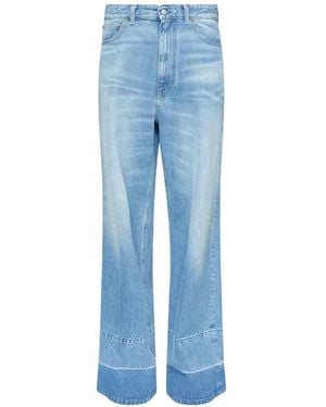 MM6 by Maison Margiela Wide Leg Jeans - Blue