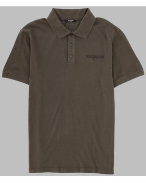 Balmain Polo Con Logo - Green