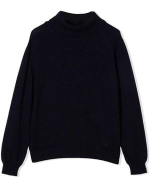 Fay Turtleneck Jumper - Blue
