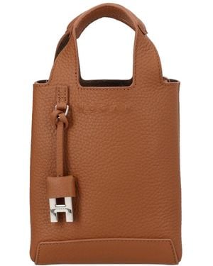 Hogan Mini Shopping Bag - Brown