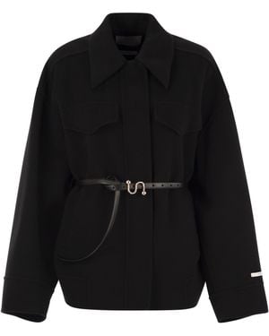 Sportmax Cantore Double Woll Caban - Schwarz