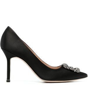 Manolo Blahnik Hangisi Court Shoes - Black