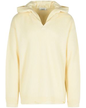 Laneus Ivory Wool Blend Sweater - Natural
