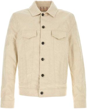 Etro Sand Stretch Denim Jacket - Natural