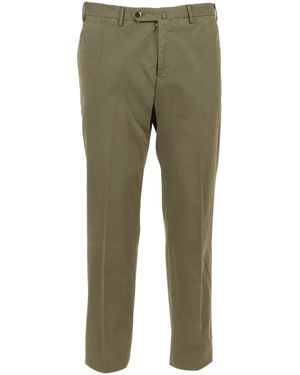 PT01 Slim, flache Vorderseite, diagonale Taschen, unvollendet - Grün