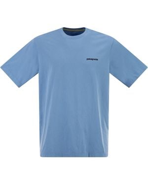Patagonia Cotton T Shirt With Print - Blue
