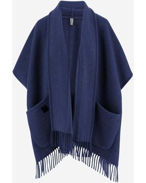 Ferragamo Capa de cachemir - Azul